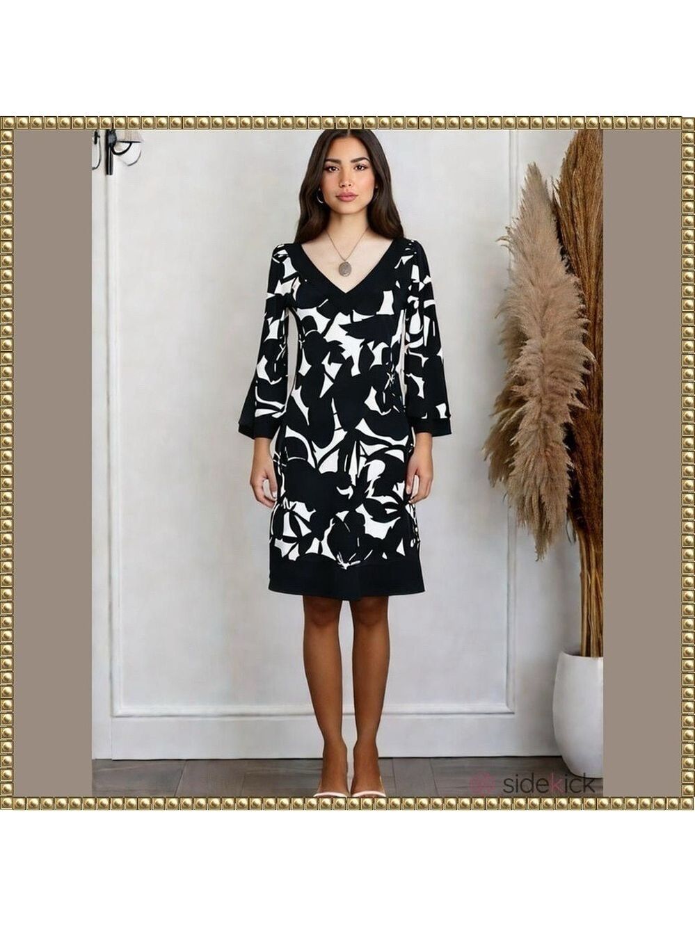 White House Black Market Floral Dress Small